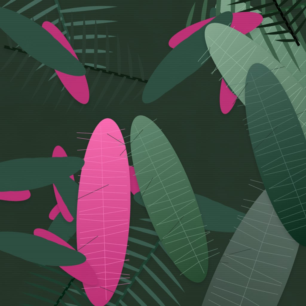 Bold Modern Tropical – Seamless Pattern for Fabric & Wallpaper