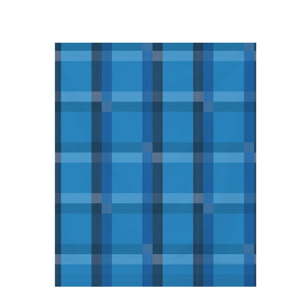 Cool Ocean Tartan Plaid – Surface Pattern for Fabric Design — Draped Fabric on Shiplap