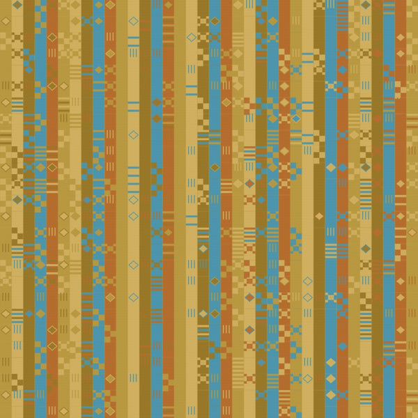 Honeyed Gold Kente – Surface Pattern for Fabric Design