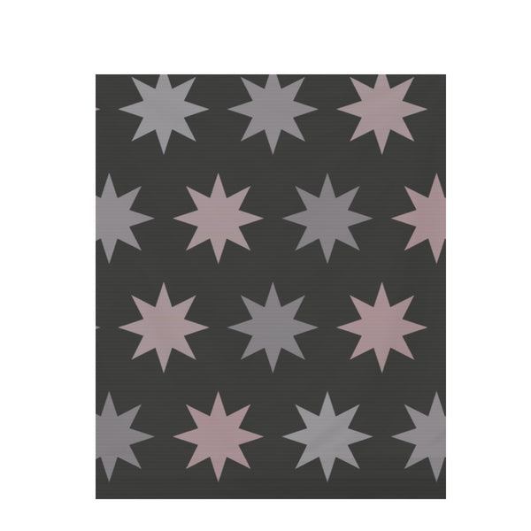 Monochrome Moroccan Tile – Surface Pattern for Fabric Design — Draped Fabric on Shiplap