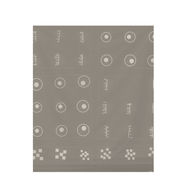 Oatmeal Adire – Surface Pattern for Fabric Design — Draped Fabric on Shiplap