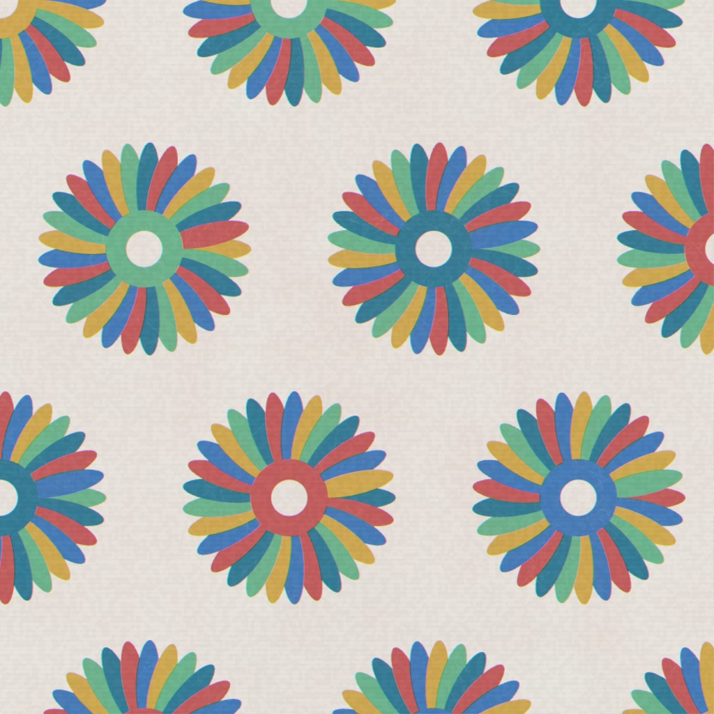 Rainbow Ankara – Surface Pattern for Fabric Design