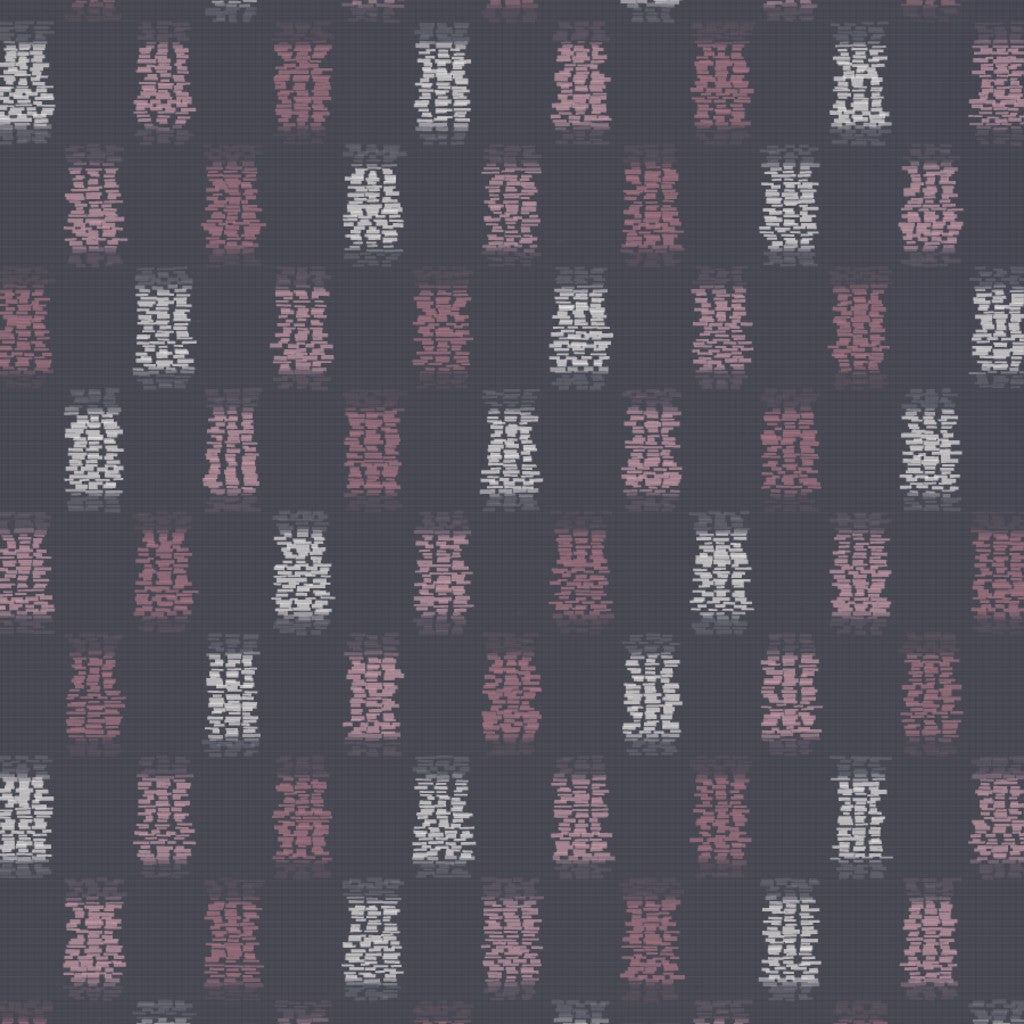 Rose Graphite Ikat Weave – Fabric Repeat Pattern Digital Download