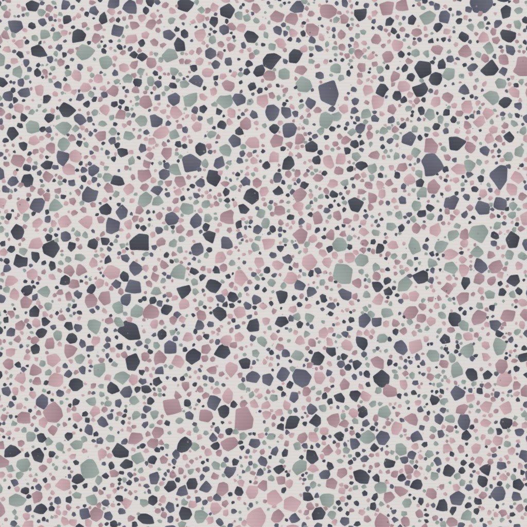 Rose Graphite Terrazzo – Seamless Pattern for Fabric & Wallpaper