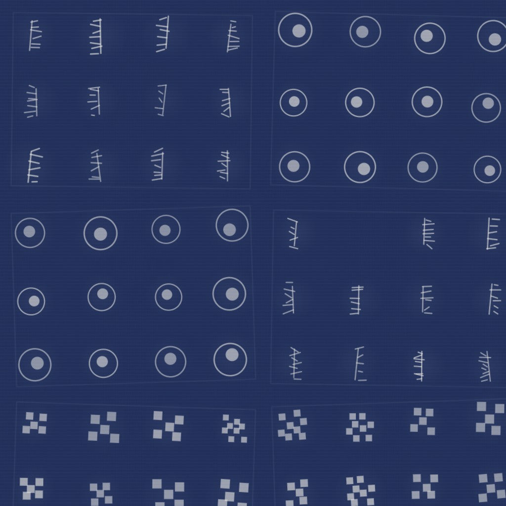 Sapphire Ink Adire – Surface Pattern for Fabric Design