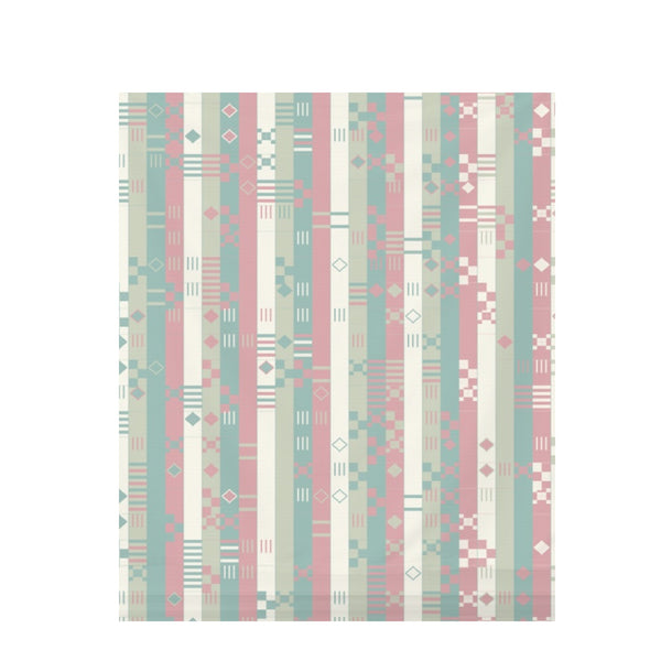 Soft Pastel Kente – Surface Pattern for Fabric Design — Draped Fabric on Shiplap