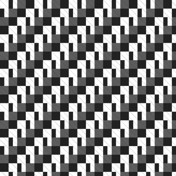 Geometric Grid & Linework Adire Fabric Design