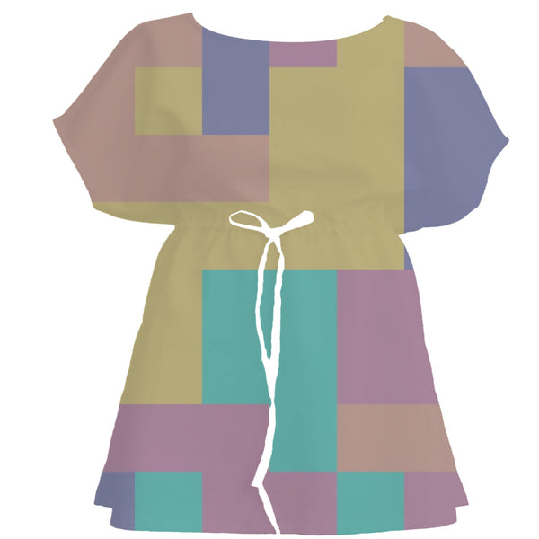 Ankara Brights Color Block – Fabric Repeat Pattern Digital Download — Women's Dress
