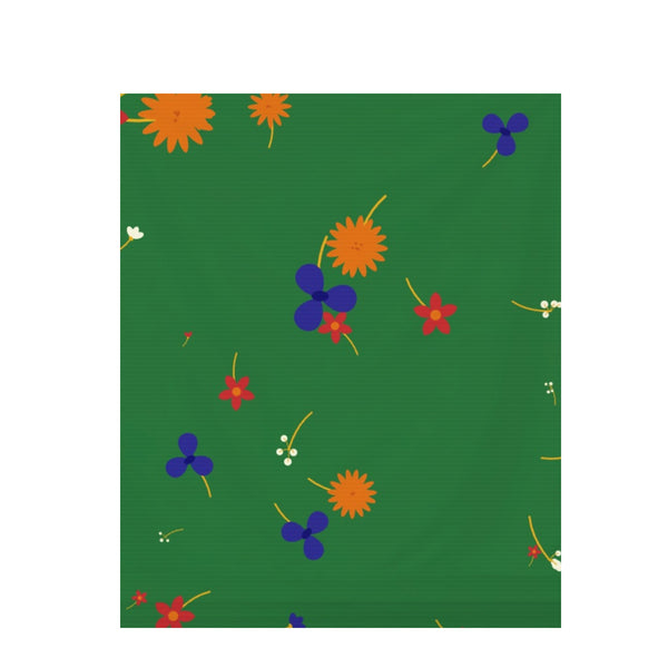 Ankara Brights Floral – Seamless Pattern for Fabric & Wallpaper — Draped Fabric on Shiplap