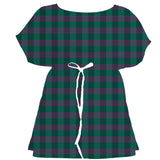 Ankara Brights Gingham Check – Fabric Repeat Pattern Digital Download — Women's Dress