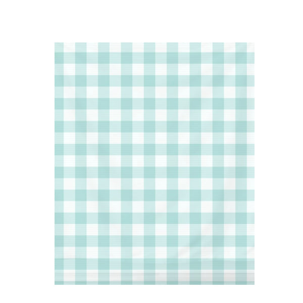 Aqua Mist Gingham Check – Fabric Repeat Pattern Digital Download — Draped Fabric on Shiplap