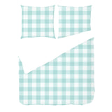Aqua Mist Gingham Check – Fabric Repeat Pattern Digital Download — Duvet & Pillows
