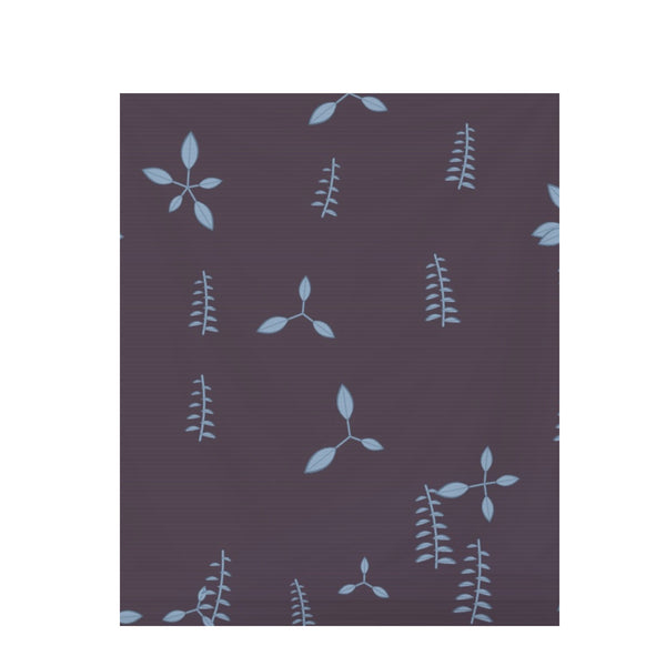 Batik Brown Botanical – Surface Pattern for Fabric Design — Draped Fabric on Shiplap