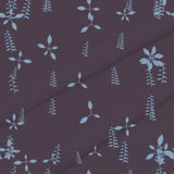 Batik Brown Botanical – Surface Pattern for Fabric Design — Cotton Fabric Swatch