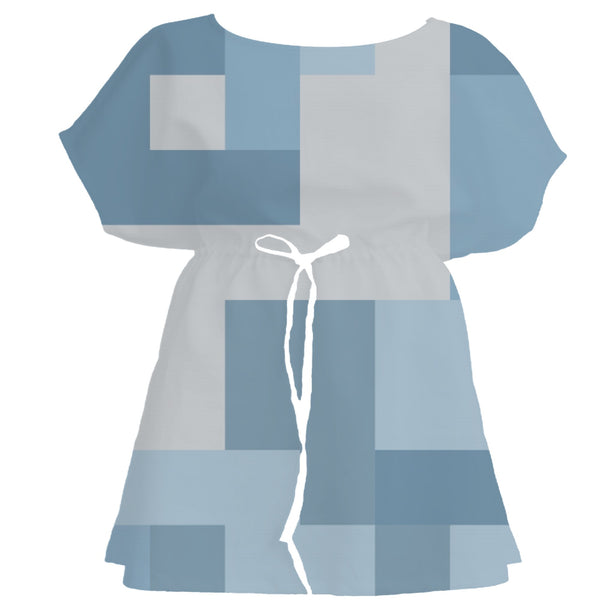 Batik Brown Color Block – Fabric Repeat Pattern Digital Download — Women's Dress