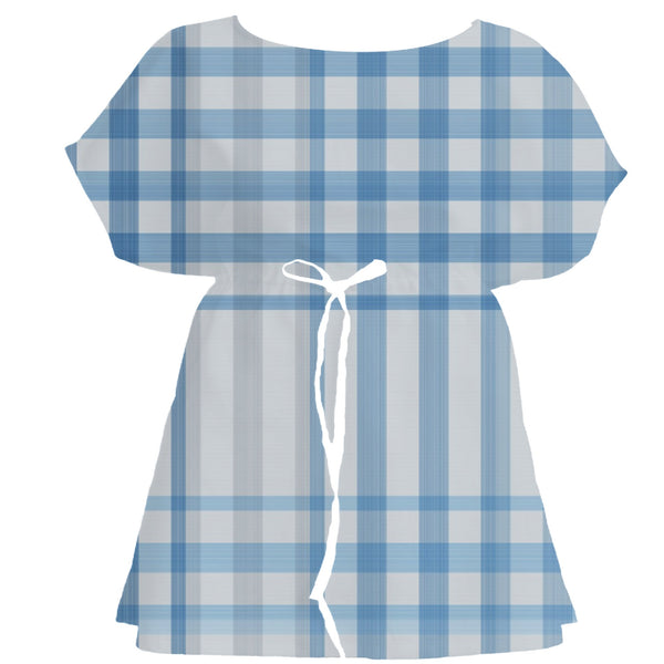 Batik Brown Tartan Plaid – Surface Pattern for Fabric Design — Women's Dress