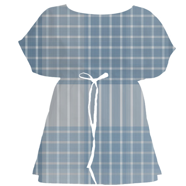 Batik Brown Tartan Plaid – Surface Pattern for Fabric Design — Women's Dress