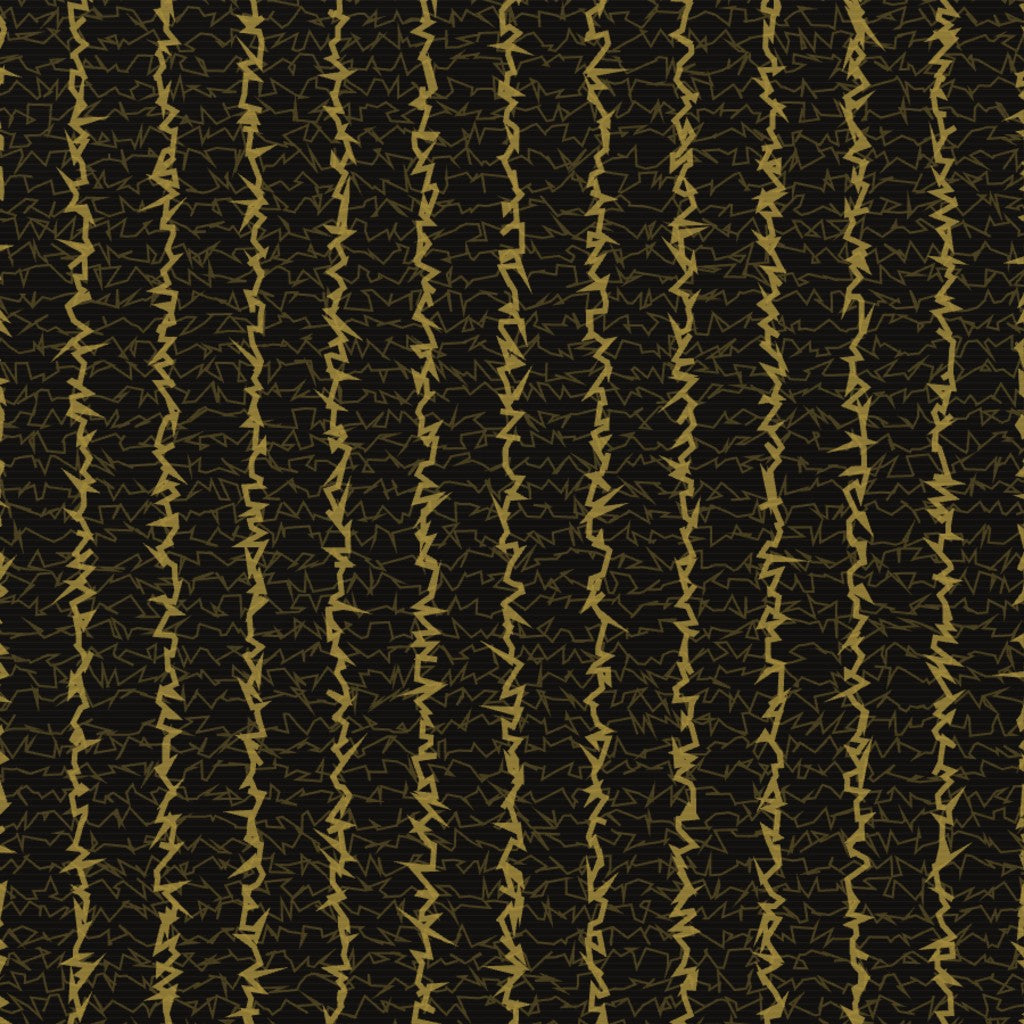 Black & Gold Linear – Surface Pattern for Fabric Design
