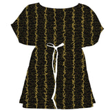 Black & Gold Linear – Surface Pattern for Fabric Design — Women's Dress