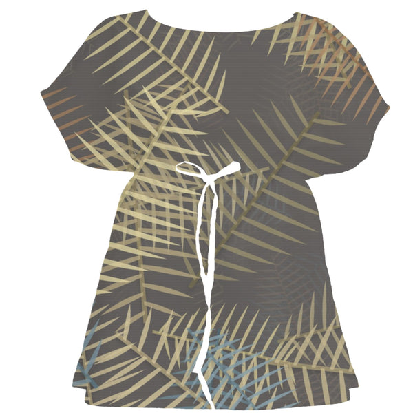 Black & Gold Tropical – Surface Pattern for Fabric Design — Women's Dress