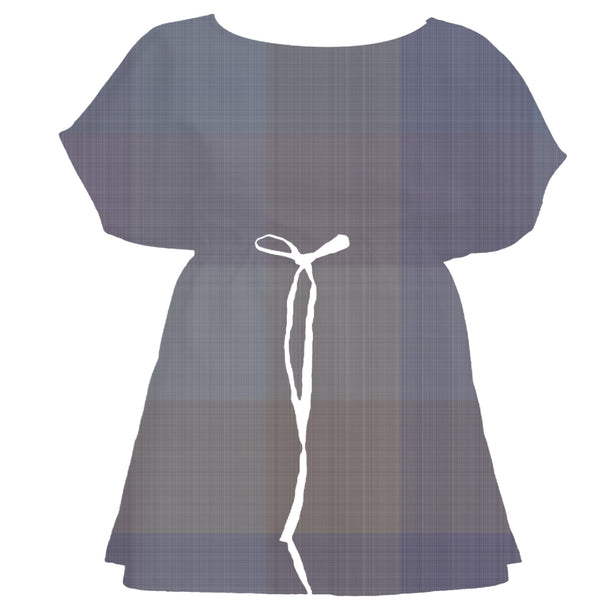 Block Print Red Tartan Plaid – Surface Pattern for Fabric Design — Women's Dress