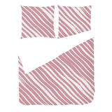 Blush & Smoke Zebra Stripe – Surface Pattern for Fabric Design — Duvet & Pillows