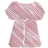 Blush & Smoke Zebra Stripe – Surface Pattern for Fabric Design — Women's Dress