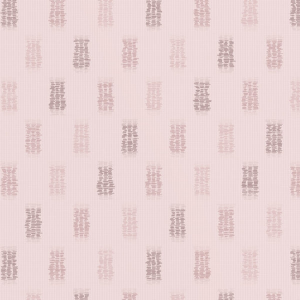 Blush Whisper Ikat Weave – Seamless Pattern for Fabric & Wallpaper