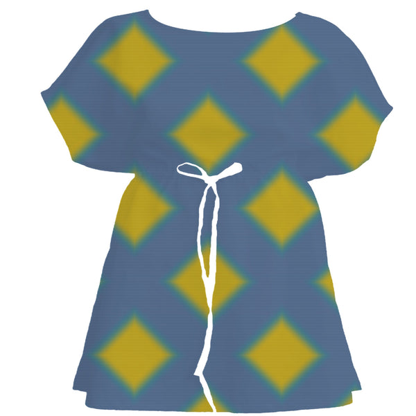 Bold Modern Adire Tie-dye – Fabric Repeat Pattern Digital Download — Women's Dress