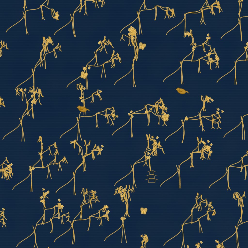 Bold Modern Chinoiserie – Surface Pattern for Fabric Design