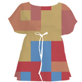 Bold Modern Color Block – Fabric Repeat Pattern Digital Download — Women's Dress