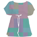 Bold Modern Color Block – Fabric Repeat Pattern Digital Download — Women's Dress