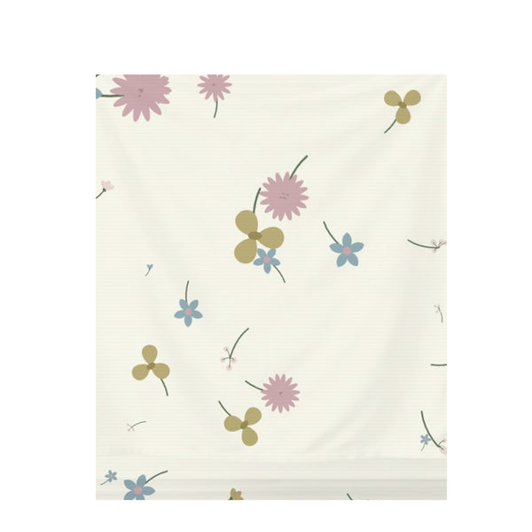 Bold Modern Floral – Seamless Pattern for Fabric & Wallpaper — Draped Fabric on Shiplap