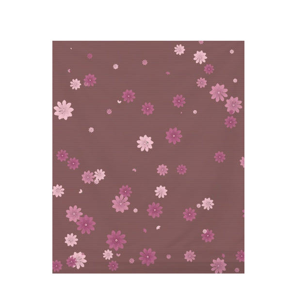 Bold Modern Floral – Seamless Pattern for Fabric & Wallpaper — Draped Fabric on Shiplap