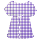 Bold Modern Gingham Check – Fabric Repeat Pattern Digital Download — Women's Dress
