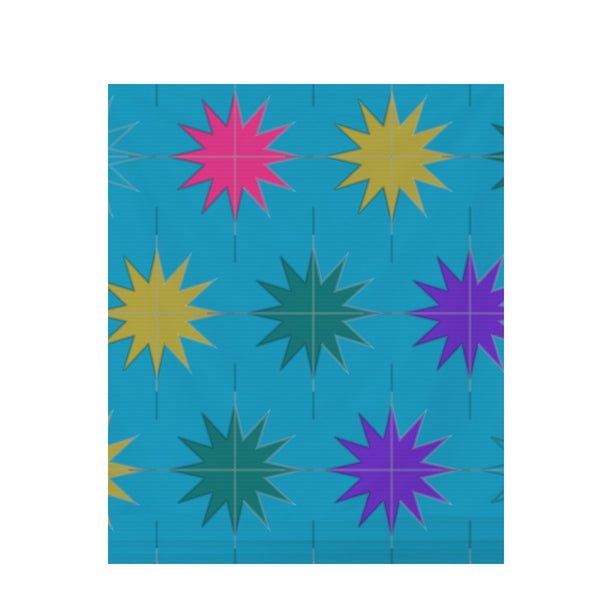 Bold Modern Moroccan Tile – Fabric Repeat Pattern Digital Download — Draped Fabric on Shiplap