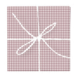 Burgundy Velvet Gingham Check – Seamless Pattern for Fabric & Wallpaper — Wrapped Gift Box