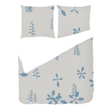 Cerulean & Raw Umber Botanical – Fabric Repeat Pattern Digital Download — Duvet & Pillows