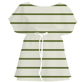 Chartreuse & Olive Linear – Surface Pattern for Fabric Design — Women's Dress
