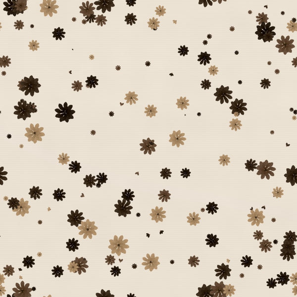 Classic Sepia Floral – Seamless Pattern for Fabric & Wallpaper