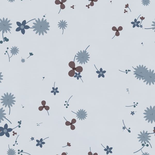 Cool Ocean Floral – Seamless Pattern for Fabric & Wallpaper