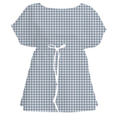 Cool Ocean Gingham Check – Seamless Pattern for Fabric & Wallpaper — Women's Dress