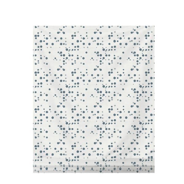 Cool Ocean Polka Dot – Seamless Pattern for Fabric & Wallpaper — Draped Fabric on Shiplap