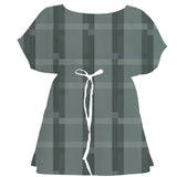 Cool Ocean Tartan Plaid – Surface Pattern for Fabric Design — Women's Dress