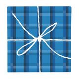 Cool Ocean Tartan Plaid – Surface Pattern for Fabric Design — Wrapped Gift Box