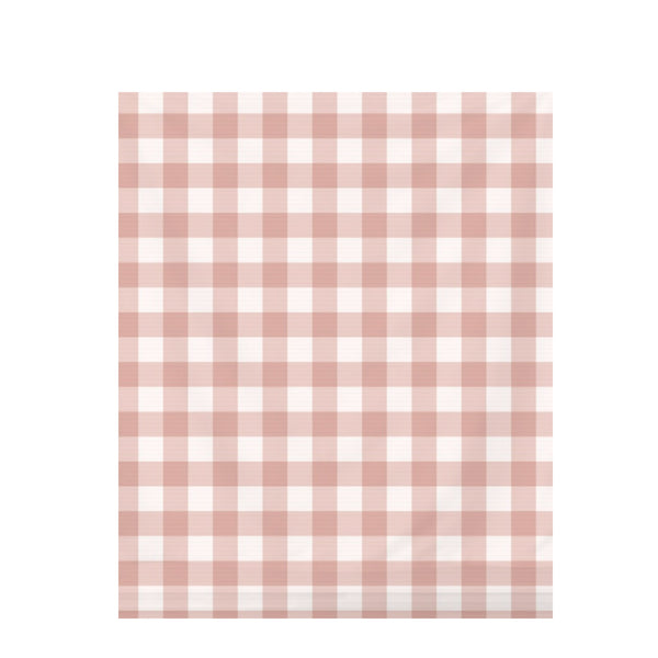 Coral Sand Gingham Check – Fabric Repeat Pattern Digital Download — Draped Fabric on Shiplap
