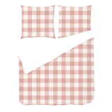 Coral Sand Gingham Check – Fabric Repeat Pattern Digital Download — Duvet & Pillows