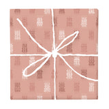 Coral Sand Ikat Weave – Fabric Repeat Pattern Digital Download — Wrapped Gift Box