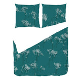 Deep Teal Chinoiserie – Fabric Repeat Pattern Digital Download — Duvet & Pillows