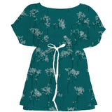 Deep Teal Chinoiserie – Fabric Repeat Pattern Digital Download — Women's Dress